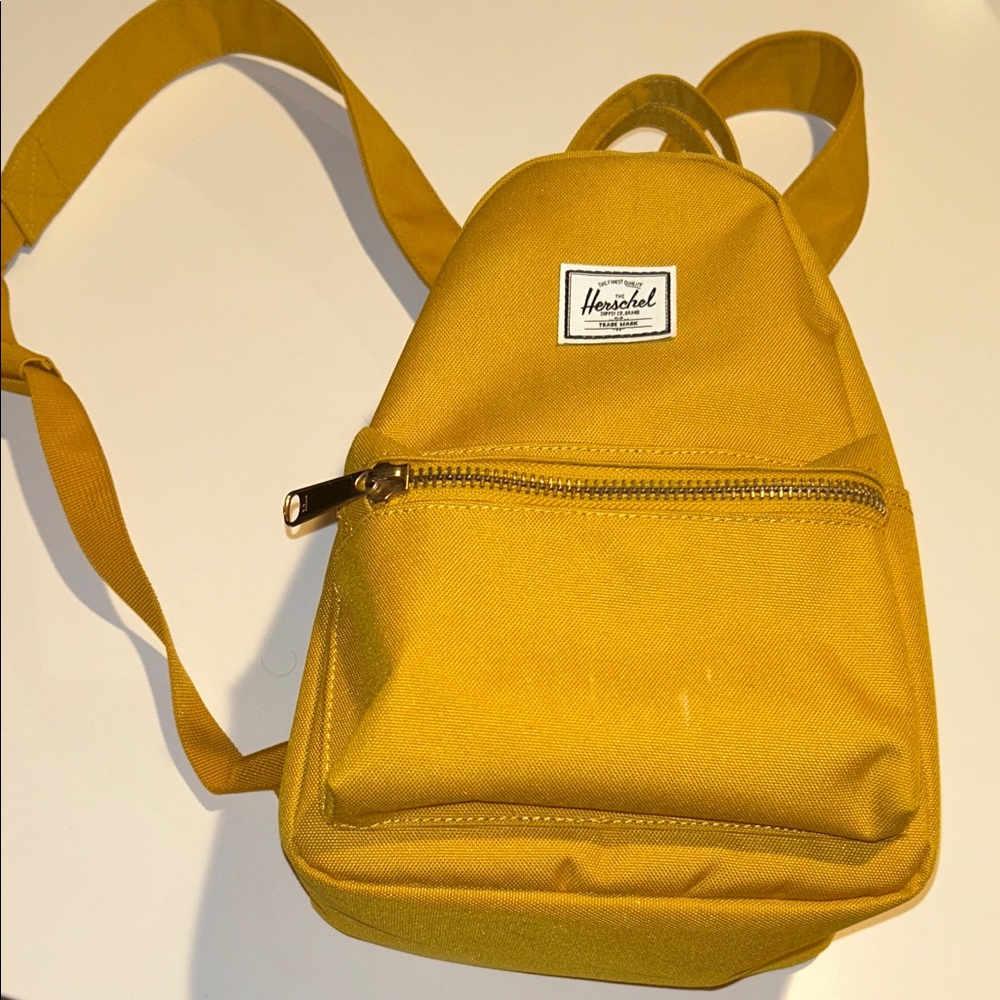 FINAL SALE Hershel Nova mini backpack mustard yellow